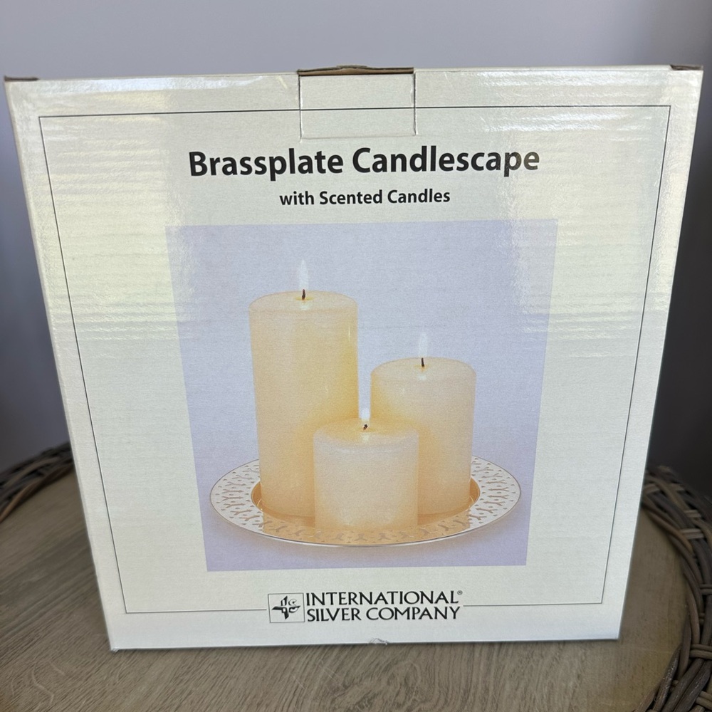 International Silver Company Cream Candlescape Set